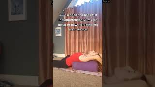 How to use a YOGA BOLSTER  5 Ways Shorts [upl. by Tiat948]