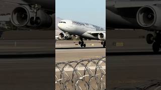 Hawaiian 6 Heavy Airbus A330200 lands at Las Vegas LAS  N380HA  planespotting shorts [upl. by Lain]