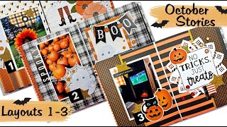 October Stories For 2023 Layouts 13 Pollys Paper Studio Scrapbook October Daily [upl. by Urbanna]