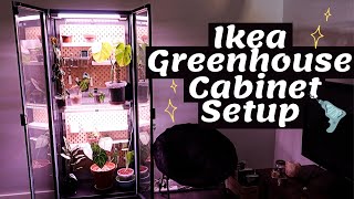 Ikea Greenhouse Cabinet Transformation MILSBO  Start to finish set up  tour [upl. by Hamer]