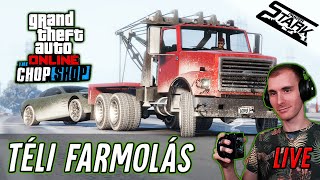 GTA 5  156Rész Téli Lóvé Farmolás Roncstelep amp Cayo  Stark LIVE [upl. by Nnep233]