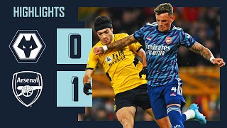 HIGHLIGHTS  Wolves vs Arsenal 01  Premier League  Gabriel grabs Gunners winner [upl. by Shannah]