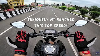 Least Top Speed Performance by Yamaha  Top Speed Test of MT15 Onroad  Worth Buying [upl. by Htebirol154]