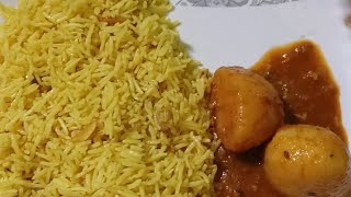 ঝরঝরে পারফেক্ট বাসন্তী পোলাও রেসিপি food cooking viral👌👌😋 [upl. by Arahsat]