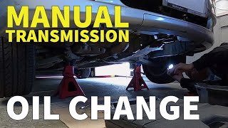 How to change your manual gearbox oil  manual transmission oil change [upl. by Ybreh]