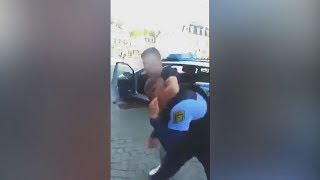 Gewürgt getreten geschlagen Handyvideo zeigt Angriff auf Polizisten in Plauen [upl. by Tyne]