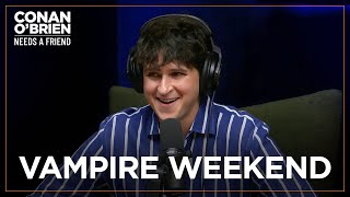 Ezra Koenig Was A Public School Teacher Before Vampire Weekend  Conan OBrien Needs A Friend [upl. by Roht]