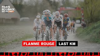 Last Km  ParisRoubaix Femmes avec ZWIFT 2024 [upl. by Ticknor907]