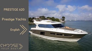 PRESTIGE 620 by PRESTIGE YACHTS Guided Tour Video in English [upl. by Lavicrep360]