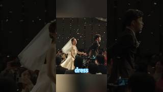 The bride stepped on the hem of the wedding dress and the dress fell right offdrama movie film [upl. by Rebel]