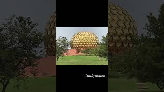 Auroville view sathyabites travel tamilnadu [upl. by Rodolphe969]