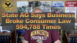 State AG Says Business Broke Consumer Law 594788 Times [upl. by Annodahs]