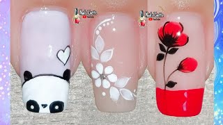 3 modelos de decoración para uñas fácil bonitos y variados Diseños de uñas principiantes [upl. by Aennil953]