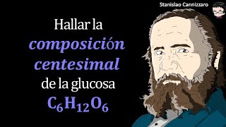 Hallar la 𝒄𝒐𝒎𝒑𝒐𝒔𝒊𝒄𝒊ó𝒏 𝒄𝒆𝒏𝒕𝒆𝒔𝒊𝒎𝒂𝒍 de la glucosa 𝐂𝟔𝐇𝟏𝟐𝐎𝟔 [upl. by Ardell]