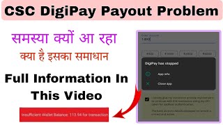 DigiPay Payout Problem  DigiPay Me Payout Nhi Ho Rha Hai Kya Karen  DigiPay Payout Problem Solve [upl. by Lezley]