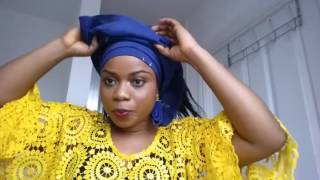 HOW I TIE GELE  BEGINNER FRIENDLY  NIGERIAN STYLE [upl. by Ateloiv]