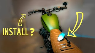 How To Install Bar End Mirrors in Motorcycle Handlebars [upl. by Hiltan]