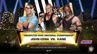 John Cena vs Kane Undisputed Championship – Special Referee The Undertaker [upl. by Tobye]