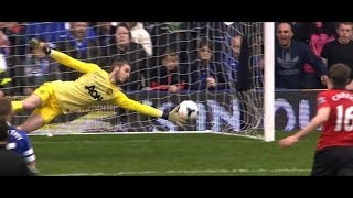 David De Gea Vs Everton 1314 Away HD 720p [upl. by Arocahs486]