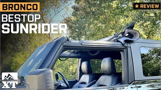 20212024 Bronco 4Door Bestop Sunrider for Factory Hard Tops Review amp Install [upl. by Noroj60]