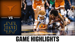 Texas vs Notre Dame Game Highlights  202425 ACC Womens Basketball [upl. by Hardwick]