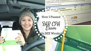 How I Passed FAR in SIX Weeks  CPA Exam [upl. by Edmunda]