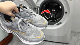 How to Wash Sneakers in the Washing Machine Without Ruining Them [upl. by Previdi945]