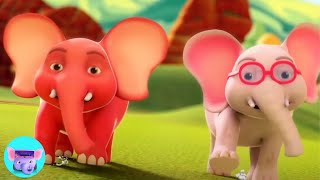 Ek Mota Hathi Ghumne Chala एक मोटा हाथी Hindi Balgeet and Kids Animated Videos [upl. by Sylvan950]