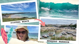 FISTRAL BEACH mini guide amp a walk to NEWQUAY HARBOUR  South West Coast Path [upl. by Leid996]