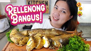 Oven Baked Rellenong Bangus with Cheese amp Egg Recipe [upl. by Goddard480]