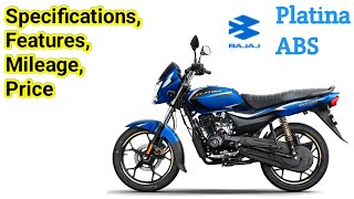 Bajaj Platina 110 ABS 2024 review  Price Features Specifications [upl. by Karlik]