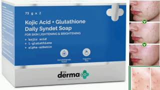 The Derma Co Kojic Acid Syndet Soap with Glutathione Soap [upl. by Caraviello524]