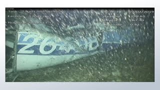 Emiliano Sala underwater plane footage shows body now confirmed as Sala in the wreckage [upl. by Ahsinek786]