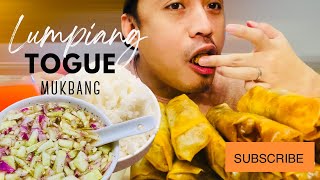 LUMPIANG TOGUE MUKBANG  SPRING ROLL MUKBANG  MUKBANG PHILIPPINES [upl. by Berlyn648]