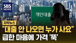 quot대출 안 나오면 누가 사요quot…급한 마음에 가격 뚝 자막뉴스  SBS [upl. by Alikee184]