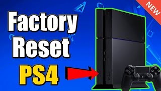 How to FACTORY RESET PS4 and RESTORE DEFAULT SETTINGS BEST METHOD [upl. by Itnahsa938]