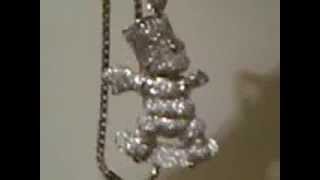 LAB MADE BART SIMSON PENDANT amp CHAIN ICEY ICEY 30000 [upl. by Aihsram]