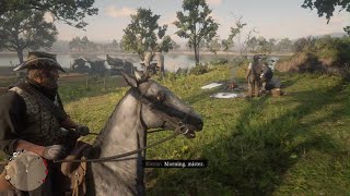 RDR2  First time Arthur rides Hoseas Horse [upl. by Odlanar]