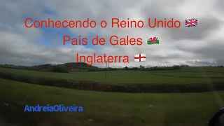 Vamos nessa viagem divisa  fronteira entre o País de Gales e a Inglaterra  Reino Unido  Cardiff [upl. by Yennek]