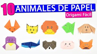 Las 10 FIGURAS de PAPEL en Origami más fáciles de hacer [upl. by Darreg]