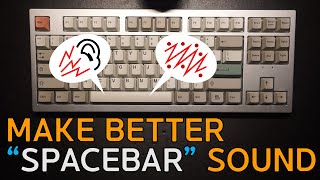 How to make better quotSPACEBARquot sound  Lube amp taping 3 types of keyboard stabilizers [upl. by Eigroeg]