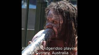 Aboriginal Didgeridoo playing at Sydney Australia [upl. by Etneciv]