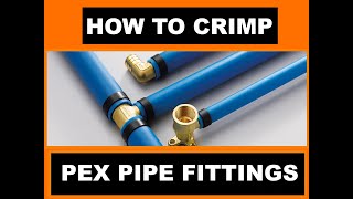 Pex Plumbing Installation How To Crimp A Pex Fitting [upl. by Isidoro500]