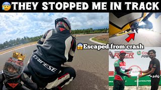 😰Suddenly They stopped me in race track💔😱Escaped from crash  Manjal veeran 😍Iam the best student [upl. by Epilif]