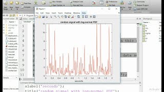 Random Signal with Log Normal PDF using Matlab [upl. by Sawyor]