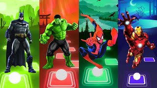 Spiderman Cartoon 🆚 Big Hulk 🆚 Ironman 🆚 Batman 🎵 Who Will Win⁉️ [upl. by Ecraep]