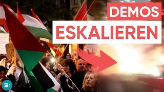 Gewalt in BerlinNeukölln Proteste eskalieren bei ProPalästinaDemos [upl. by Esaertal289]