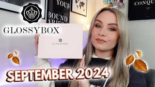 GLOSSYBOX SEPTEMBER 2024 UNBOXING ✨ AUTUMN GLOW 🍂  MISS BOUX [upl. by Phylis]