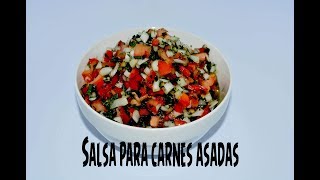 Como hacer Salsa para carnes asadas [upl. by Eceinahs720]