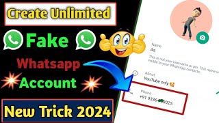 Free Number For WhatsApp 😊  Fake WhatsApp Number 2024 [upl. by Idmann]